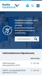 Mobile Screenshot of kuntahankinnat.fi