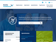 Tablet Screenshot of kuntahankinnat.fi